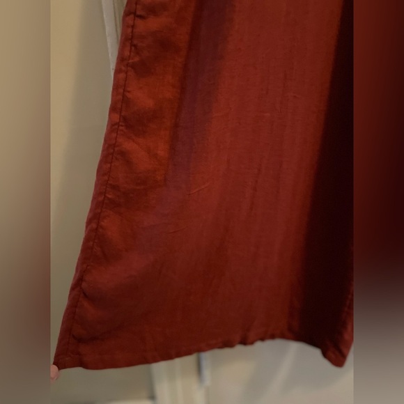 Tahari NWT Wide Leg Cap Sleeve Linen Blend Jumpsuit Size Extra Large - Picture 7 of 12